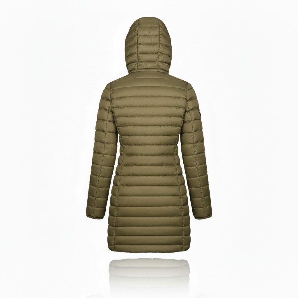 Geographical Norway Steppmantel Damen Outdoorjacke Lange Steppjacke Parka S-2XL