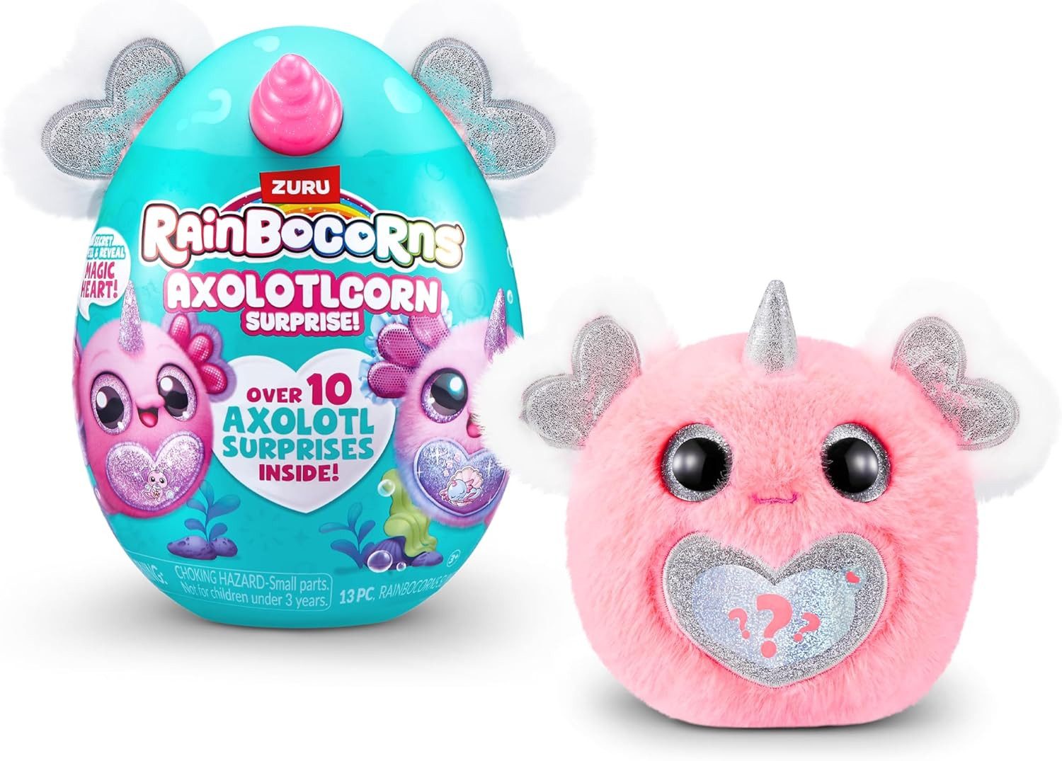 ZURU Plüschfigur ZURU 92120H - Rainbocorns Axolotlcorn Surprise - Axolotl Flowy