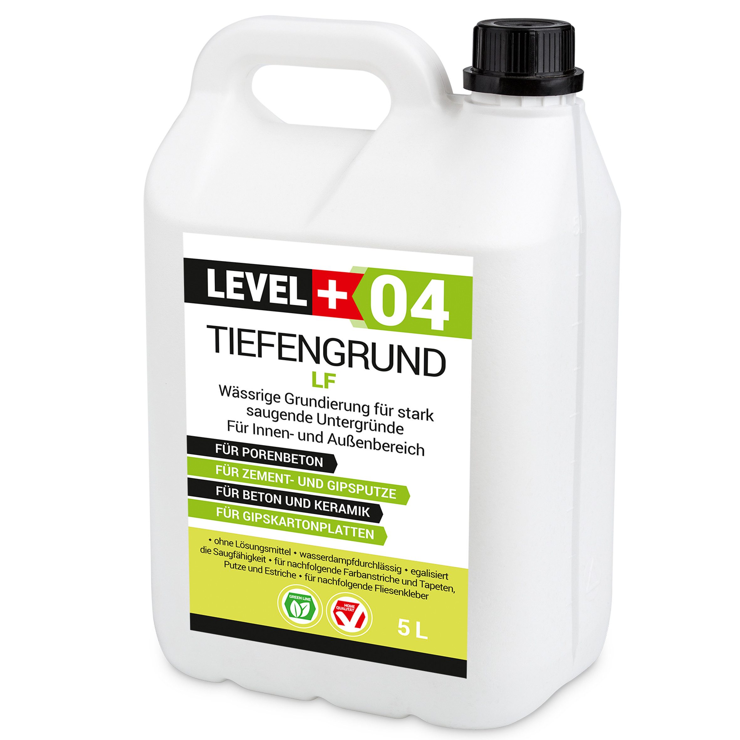 Level+ Tiefengrund LEVEL+ Universal Grundierung Acryl Tiefgrund L+04 - 5L