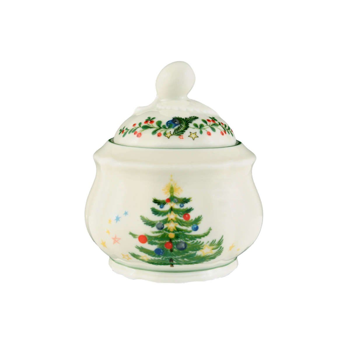 Seltmann Weiden Zuckerdose Marie-Luise Weihnachten Weihnachtsgeschirr, Porzellan, 6 Pers.