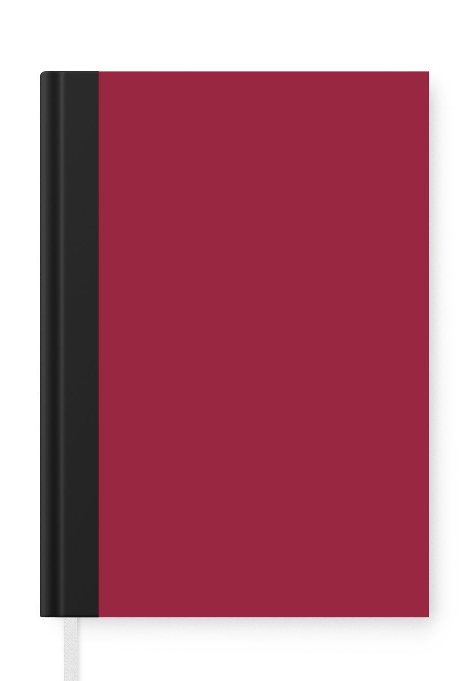 MuchoWow Notizbuch Braun - Rot - Farbe, Journal, Merkzettel, Tagebuch, Notizheft, A5, 98 Seiten, Haushaltsbuch