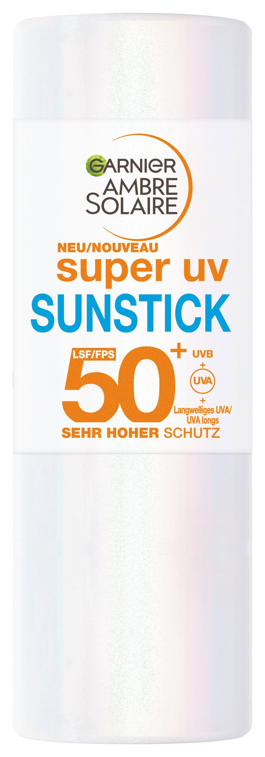 GARNIER After Sun Garnier Super UV Sunstick LSF 50+, Kompakte Größe, spendet Feuchtigkeit, nicht fettend und klebend.