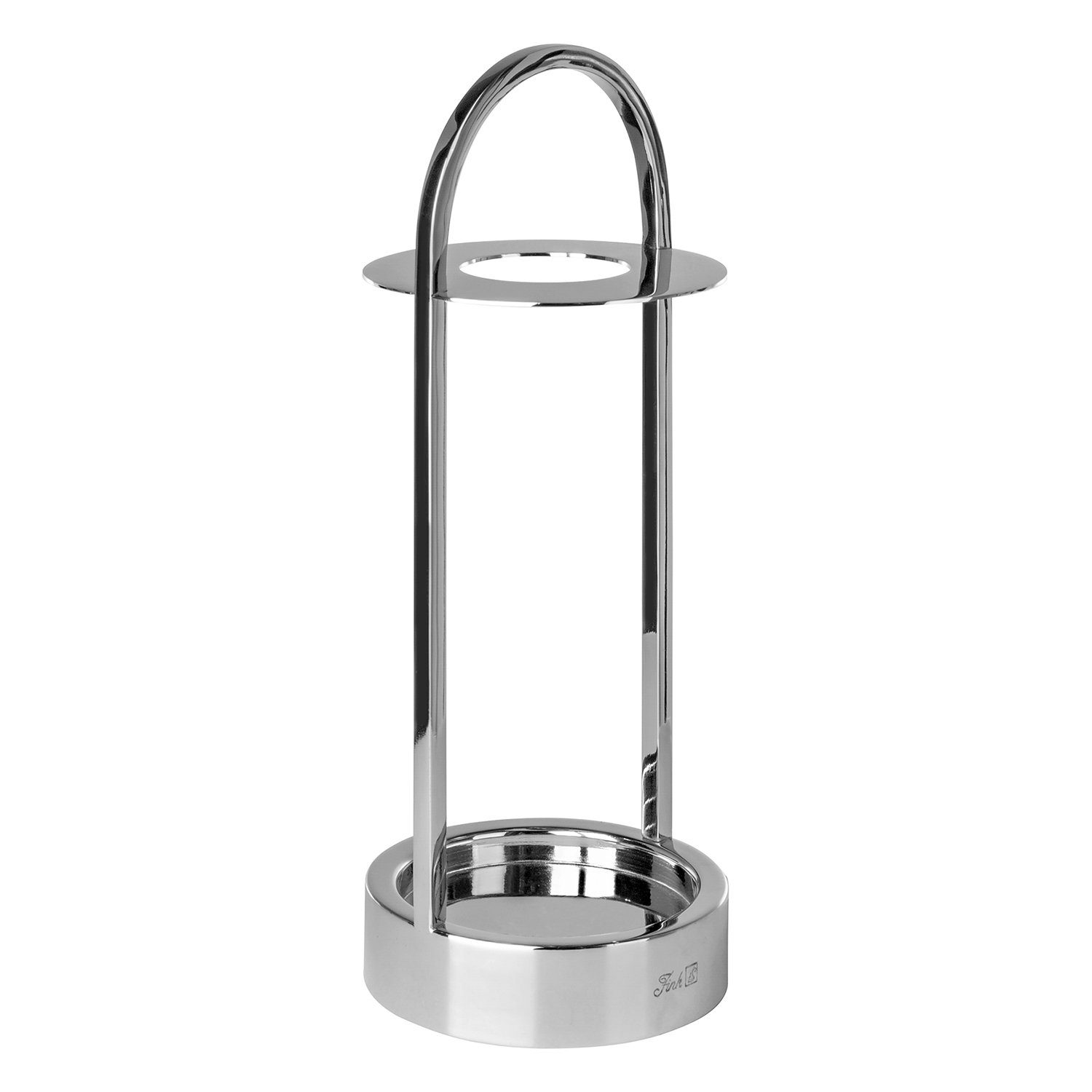 Fink Windlicht LAKIS Windlicht ohne Glas - H.38cm x D.15cm - silberfarben - Edelstahl (1 St., Kerzenleuchter - Windlichthalter), Moderner Kerzenhalter Leuchter - Stilvolle Deko ohne Glas