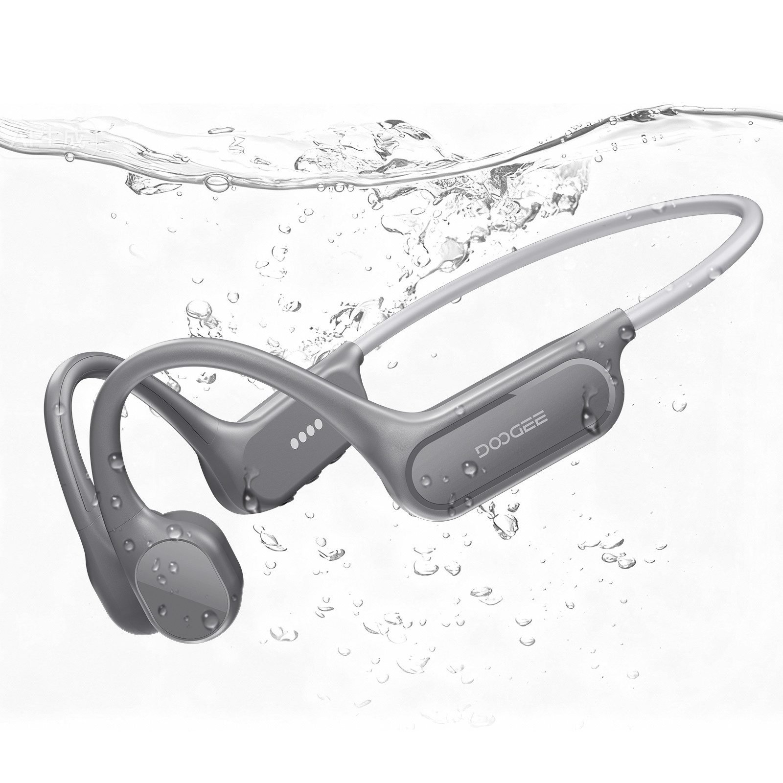 DOOGEE BONEBEATSWIMLITE, Knochenschall-Kopfhörer, IP68, 32GB, Open-Ear Bluetooth-Kopfhörer (Bluetooth, Bluetooth & MP3, 10h Laufzeit, Schwimmtaugliche, für Sport & Fitness)