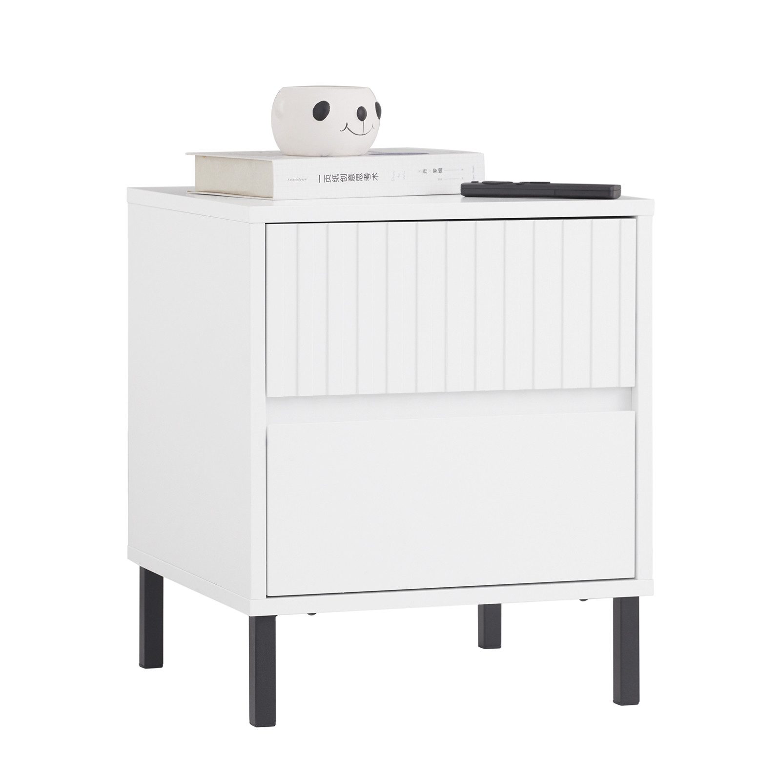 SoBuy Nachttisch FBT157, Beistelltisch mit 2 Schubladen Nachtschrank Sofati günstig online kaufen