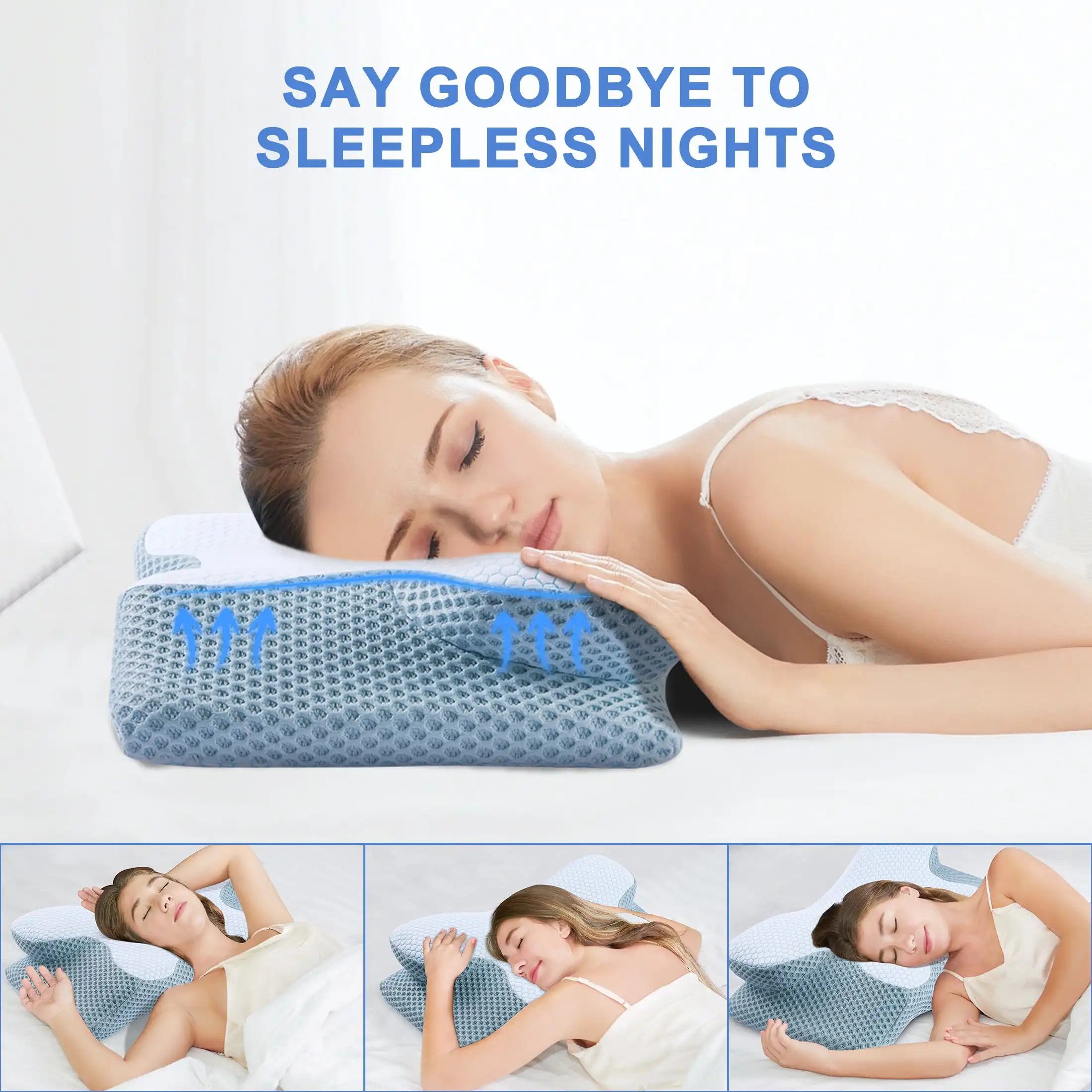 Refined Living Nackenstützkissen Nackenkissen, Orthopädisches Memory-Foam-K günstig online kaufen