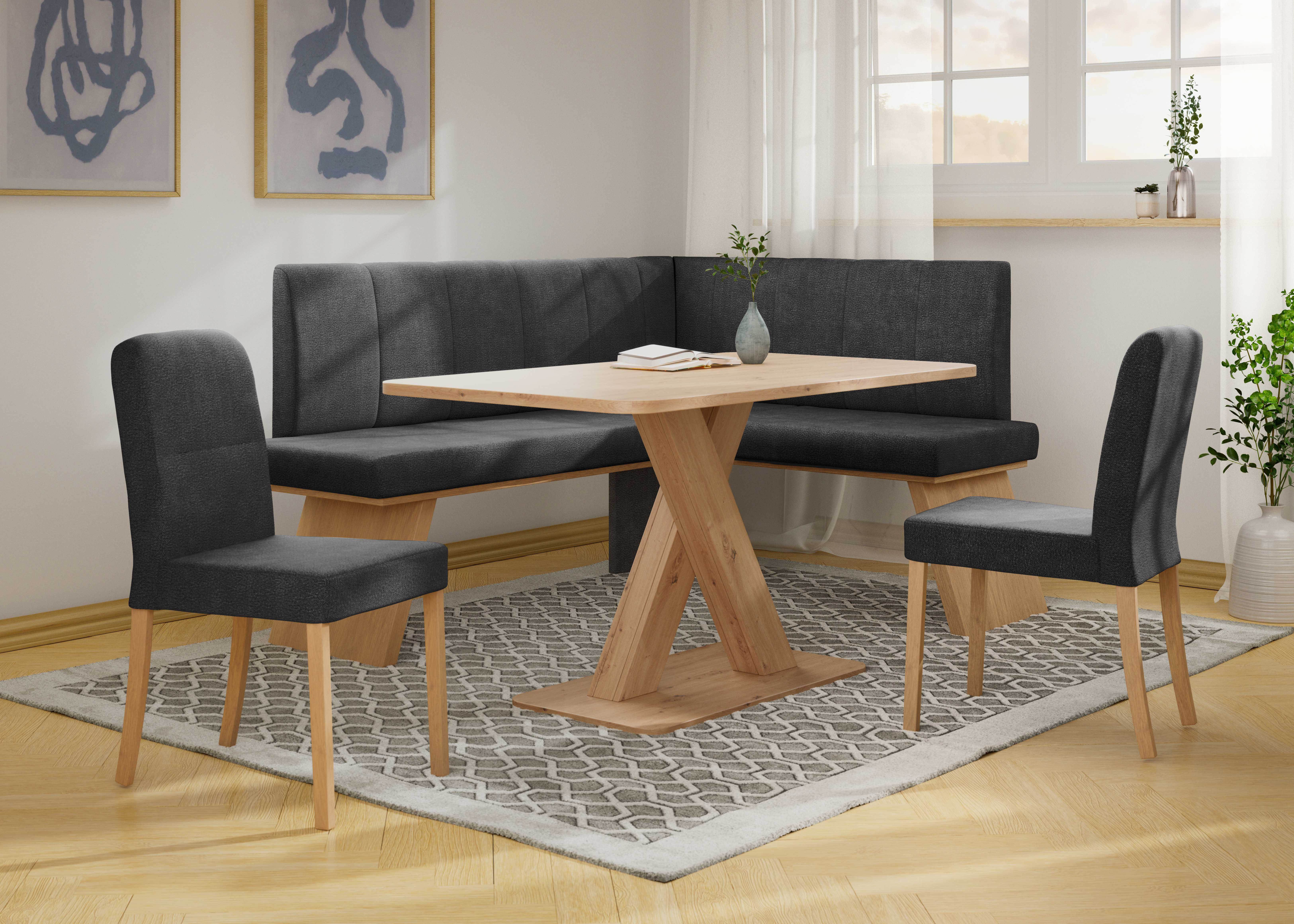Home affaire Eckbankgruppe Nina, (Set, 4-tlg., 4er), Sitzgruppe Esszimmer S günstig online kaufen