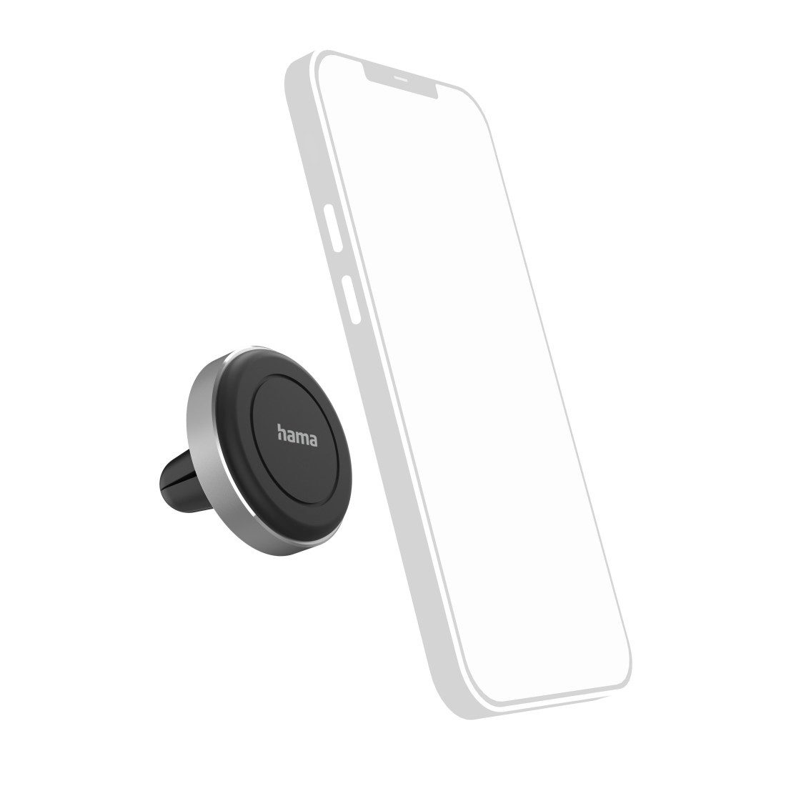 Hama Handy-Halterung Auto Handyhalterung "Magnet" für Lüftung, universal, (bis 6,8 Zoll, 360 Grad drehbar) – Bild 4 von 5