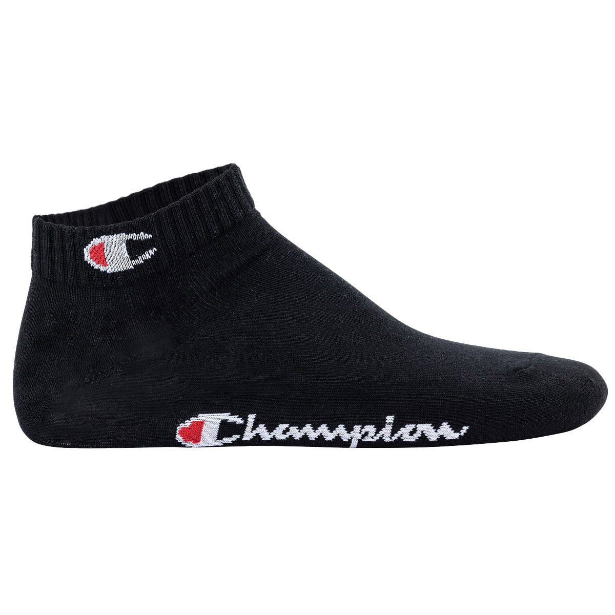 Champion Sportsocken Unisex Socken, Basic Schwarz/Weiß/Grau Quarter Socken, Pack - 3er