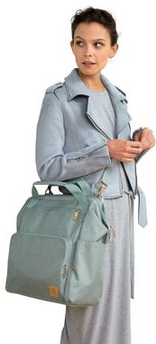 LÄSSIG Wickelrucksack Glam, Goldie, Backpack mint, PETA-approved vegan