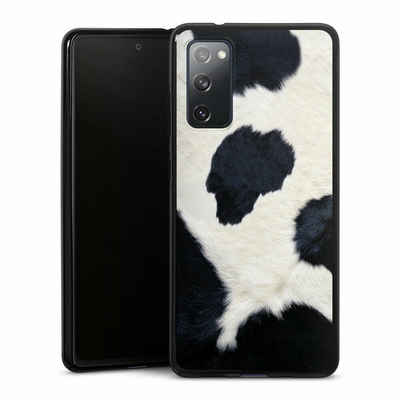 DeinDesign Handyhülle Animal-Look Animalprint Kuhfell Kuhflecken, Samsung Galaxy S20 FE 5G Silikon Hülle Bumper Case Handy Schutzhülle