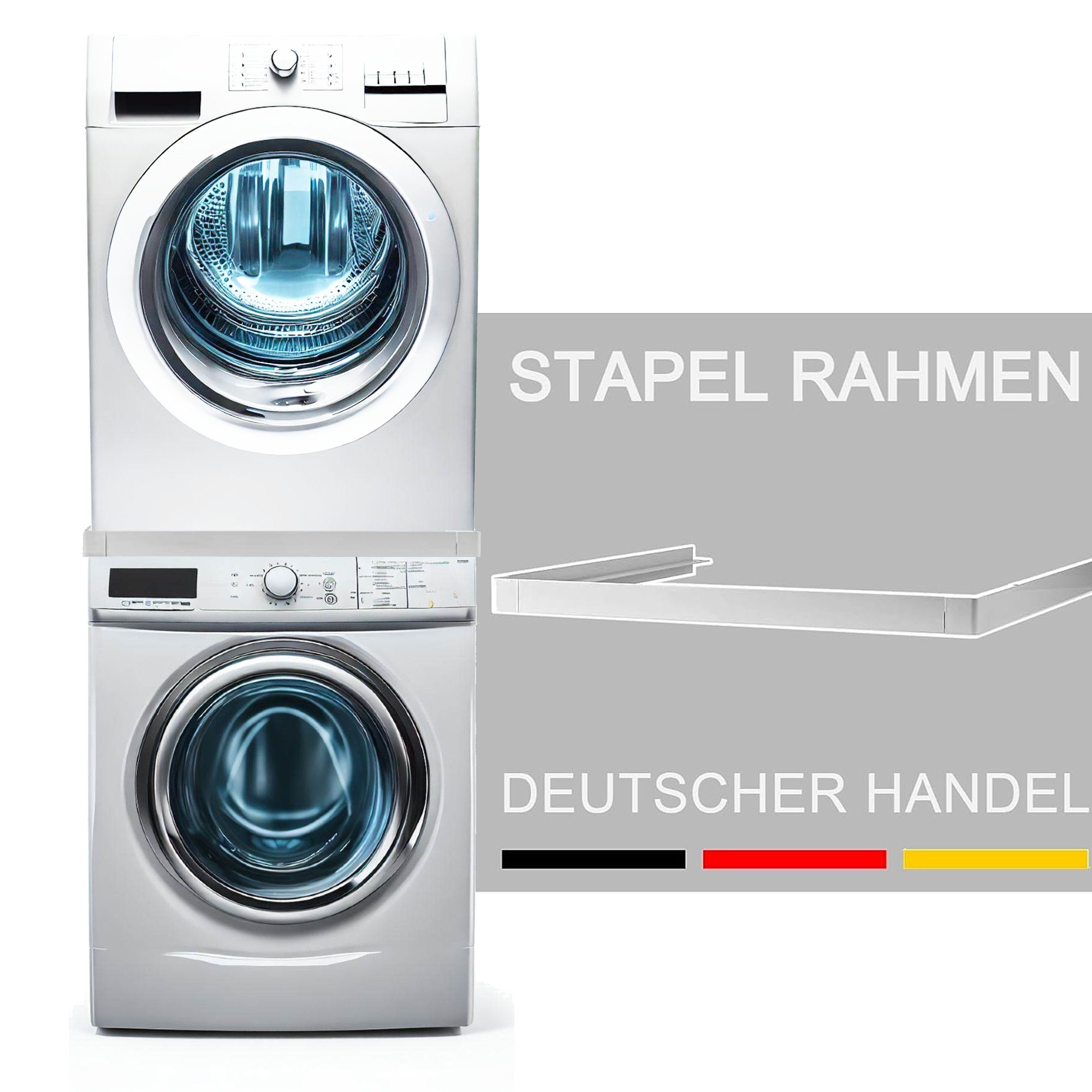 TronicXL Zwischenbaurahmen Trockner und Waschmaschine für Samsung AEG Universal Miele Verbindung