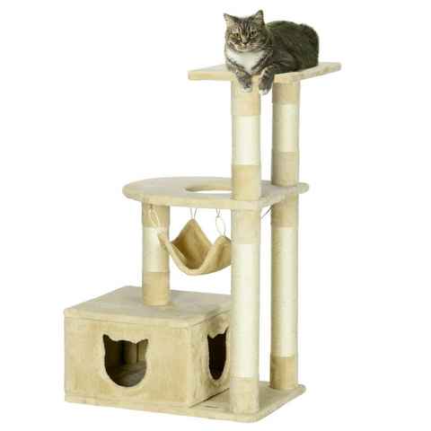 PawHut Kratzbaum Katzenbaum Kletterbaum Katzenkratzbaum Katzenmöbel, Beige, 60B x 40T x 99Hcm