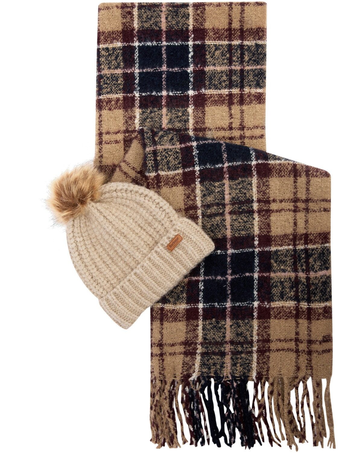 Barbour Bommelmütze Set Saltburn Beanie und günstig online kaufen