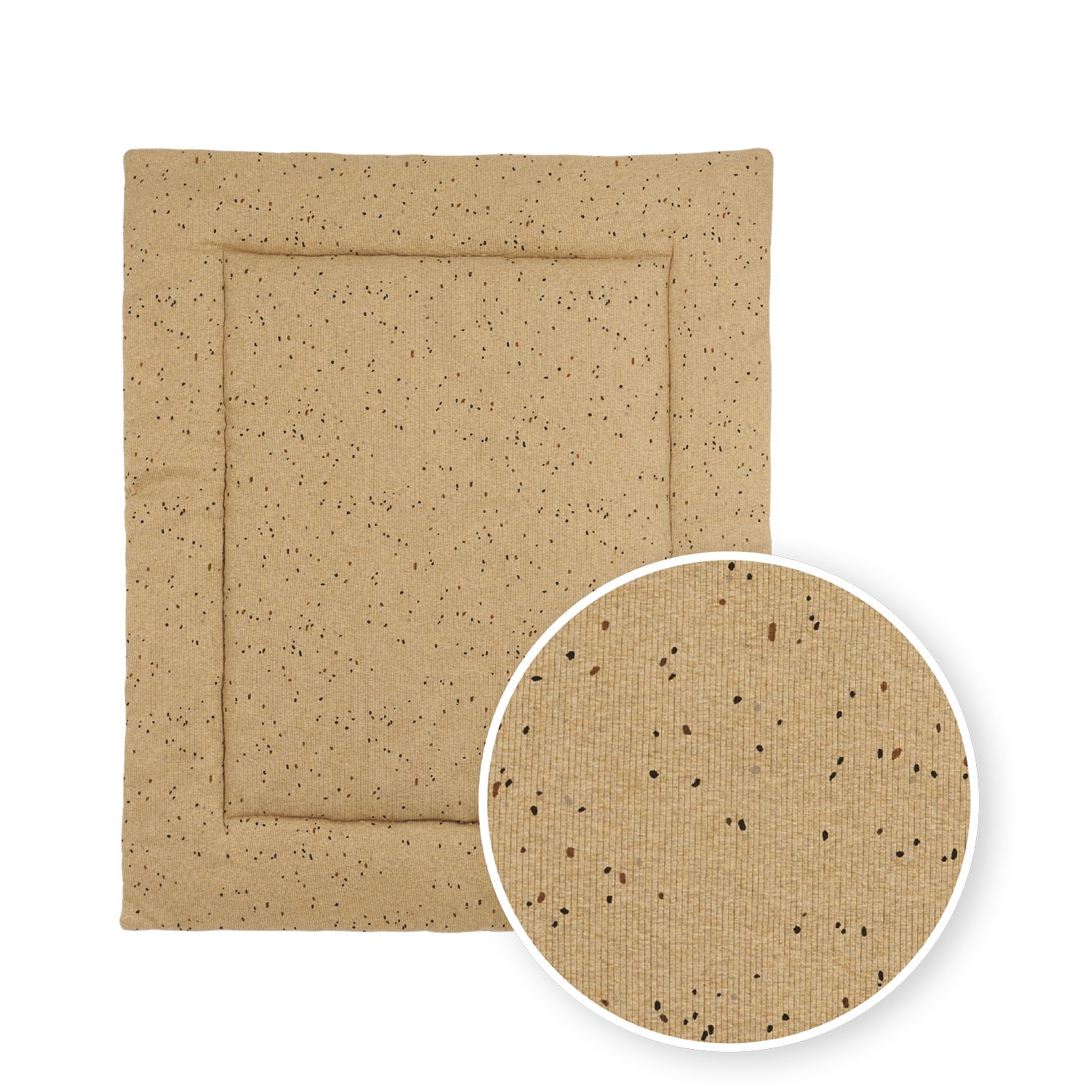 Meyco Baby Laufgittereinlage Mini spot Toffee Melange, (1-tlg), 80x100cm