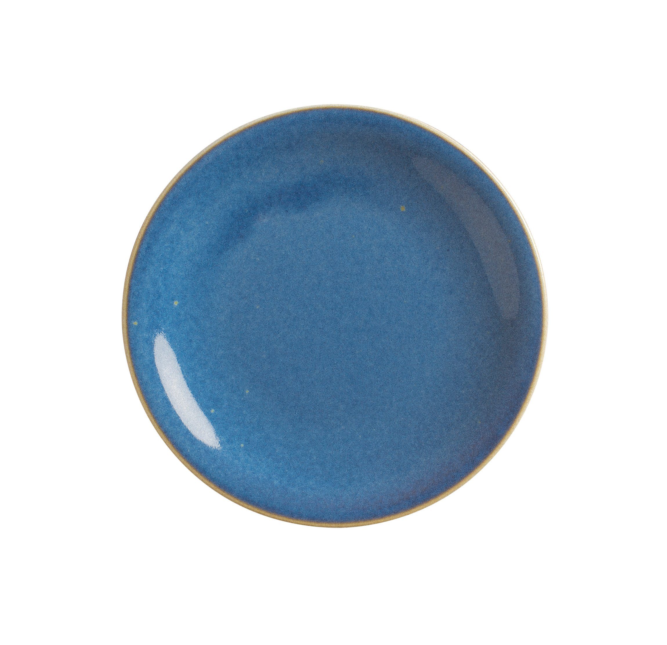 Germany blue in 16 Made Homestyle Handglasiert, Kahla atlantic Brotteller cm,