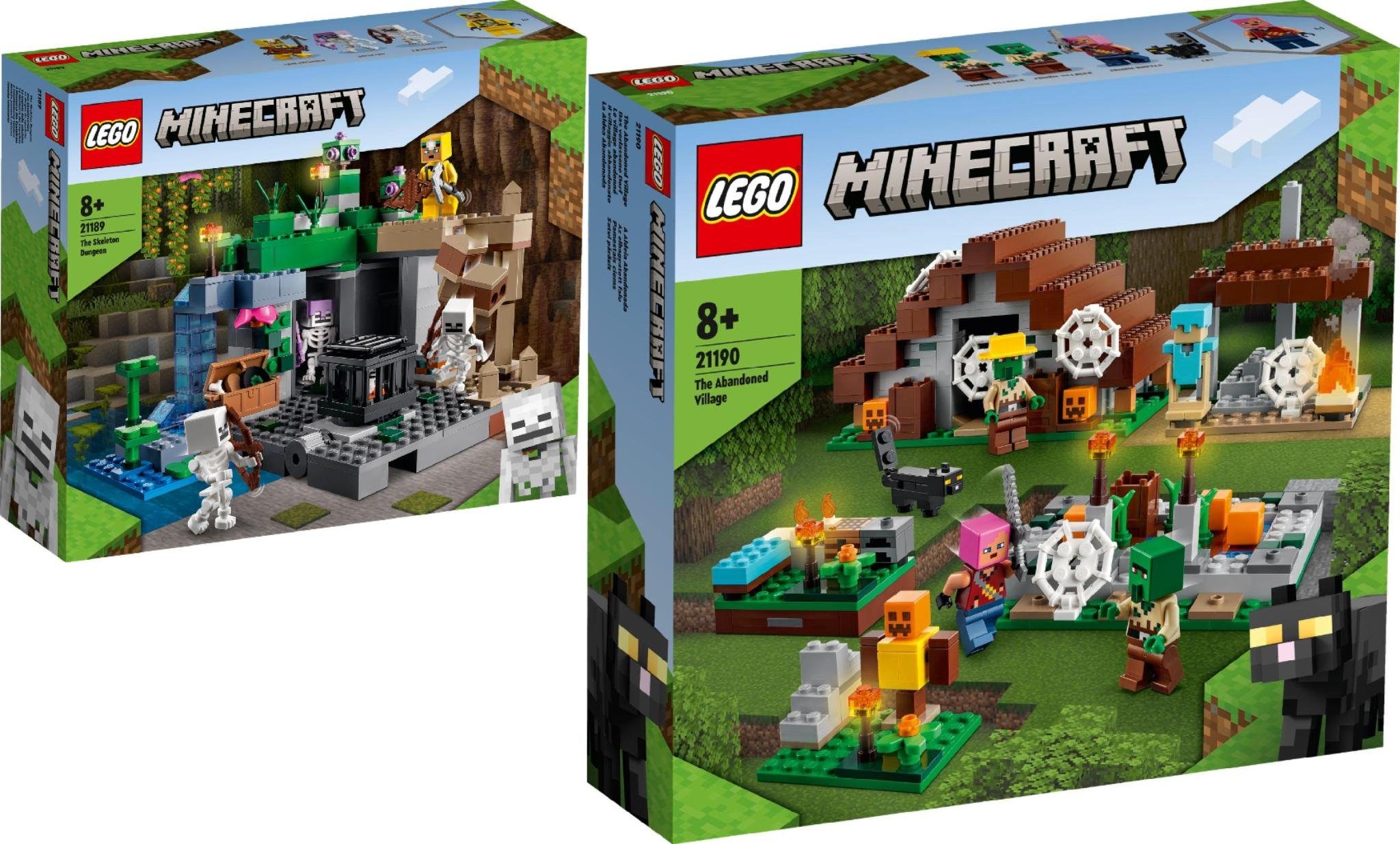 LEGO® Konstruktions-Spielset »Minecraft® 2er Set: Skelettverlies (21189) +  Das v«