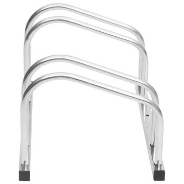 vidaXL Fahrradständer Fahrradständer für 2 Fahrräder Verzinkter Stahl