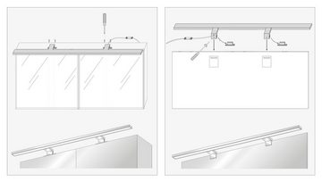 SEBSON Spiegelleuchte LED Spiegelleuchte 80cm IP44 - 15W 1000lm neutralweiß 230V