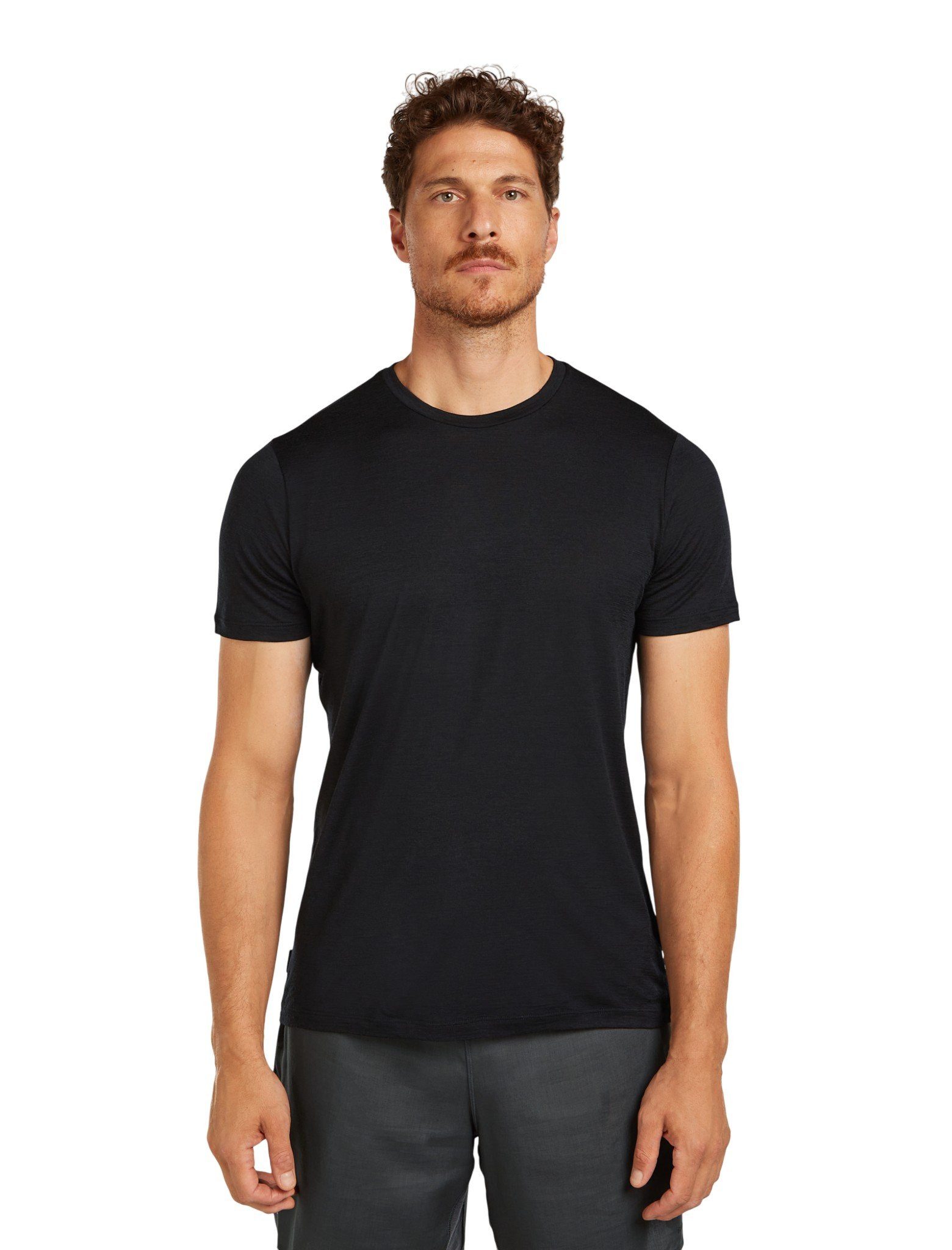 T-Shirt Wander-/Freizeit Merino 150 Tech Lite III (100% Merinowolle) schwarz