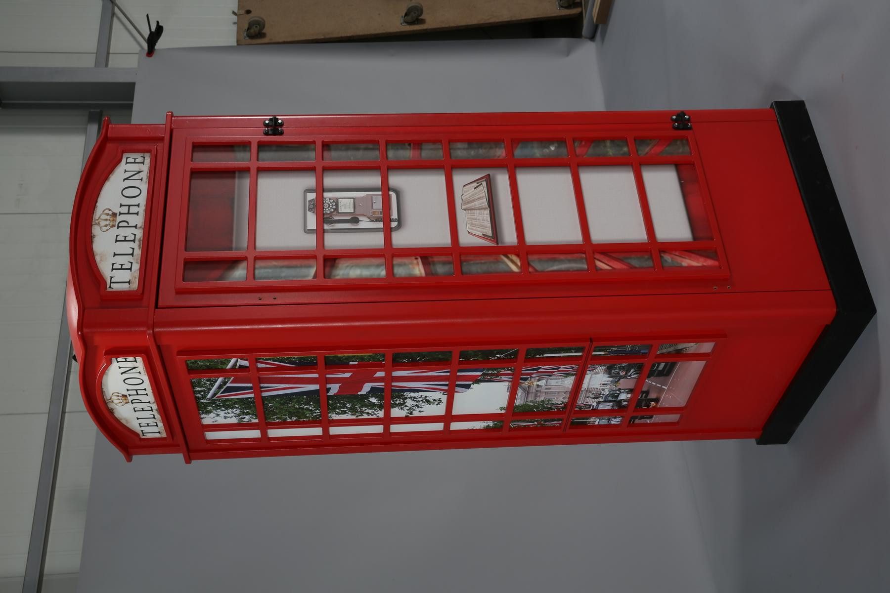 JVmoebel Kinderkleiderschrank Roter Kinderkleiderschrank aus MDF und Spanplatte (1-St) Made in Europa