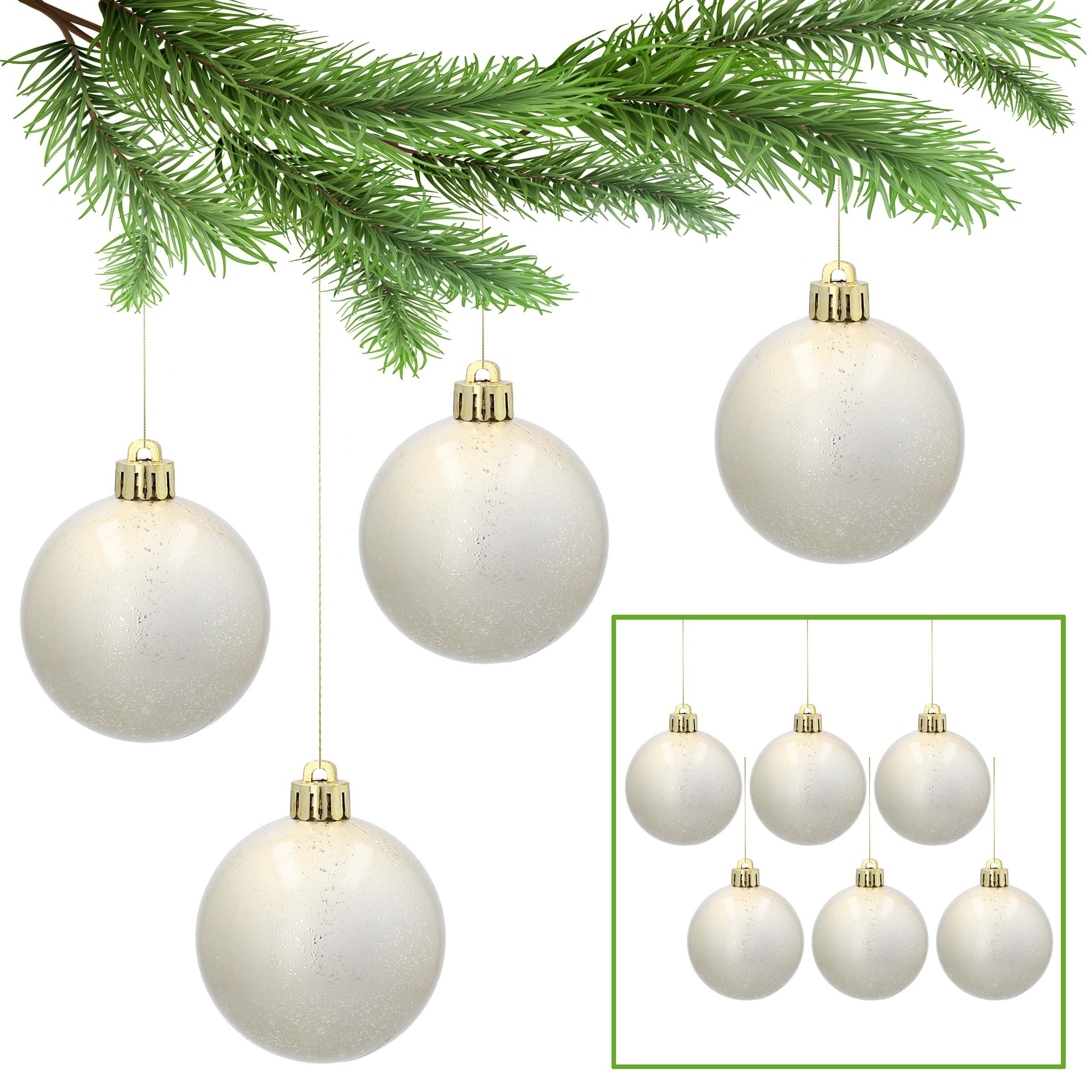 Weihnachtsbaumkugel Goldene Christbaumkugeln, Kugelset, Christbaumschmuck 6cm, 6 Stück