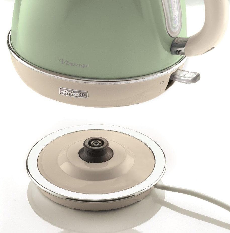 Ariete Wasserkocher Vintage 2869 grün, 1,7 l, 2200 W – Bild 3 von 5