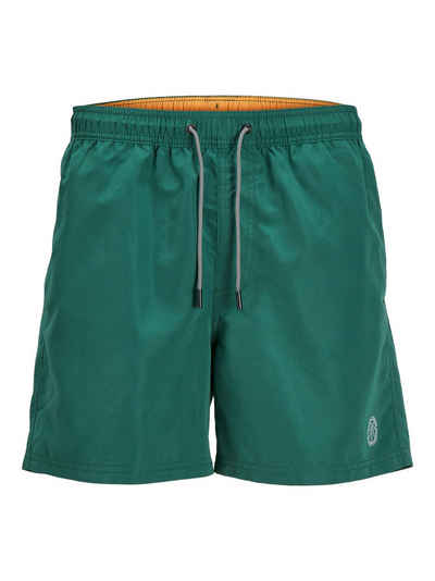 Jack & Jones Badeshorts JPSTFIJI JJSWIM SOLID SN LY gut geschnittene Schwimm-Shorts für den Strand aus recyceltem Garn