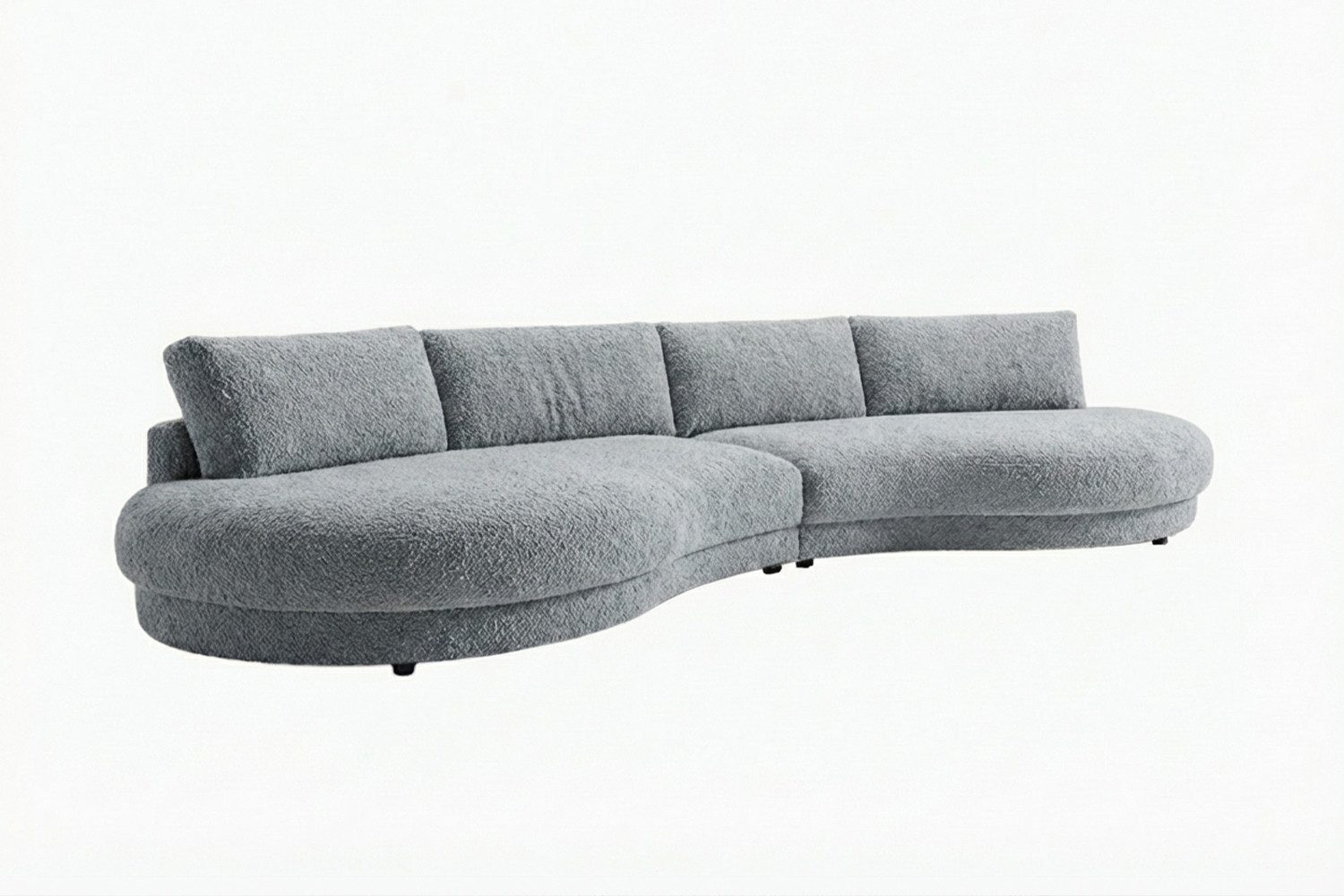KAWOLA Big-Sofa PADANA Wohnlandschaft - XXL Komfort - Designer Couch - 410 cm, Lounge Sofa, Rundumbezug, Stahl-Wellenferdern, luxuriöse Polsterung