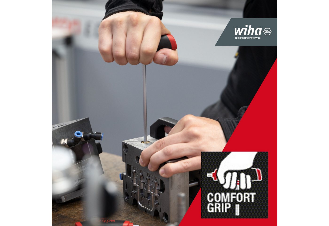 Thumbnail - Wiha Stiftschlüssel (45620) - 6 tlg., Stiftschlüssel Set mit Quergriff, 6-tlg.