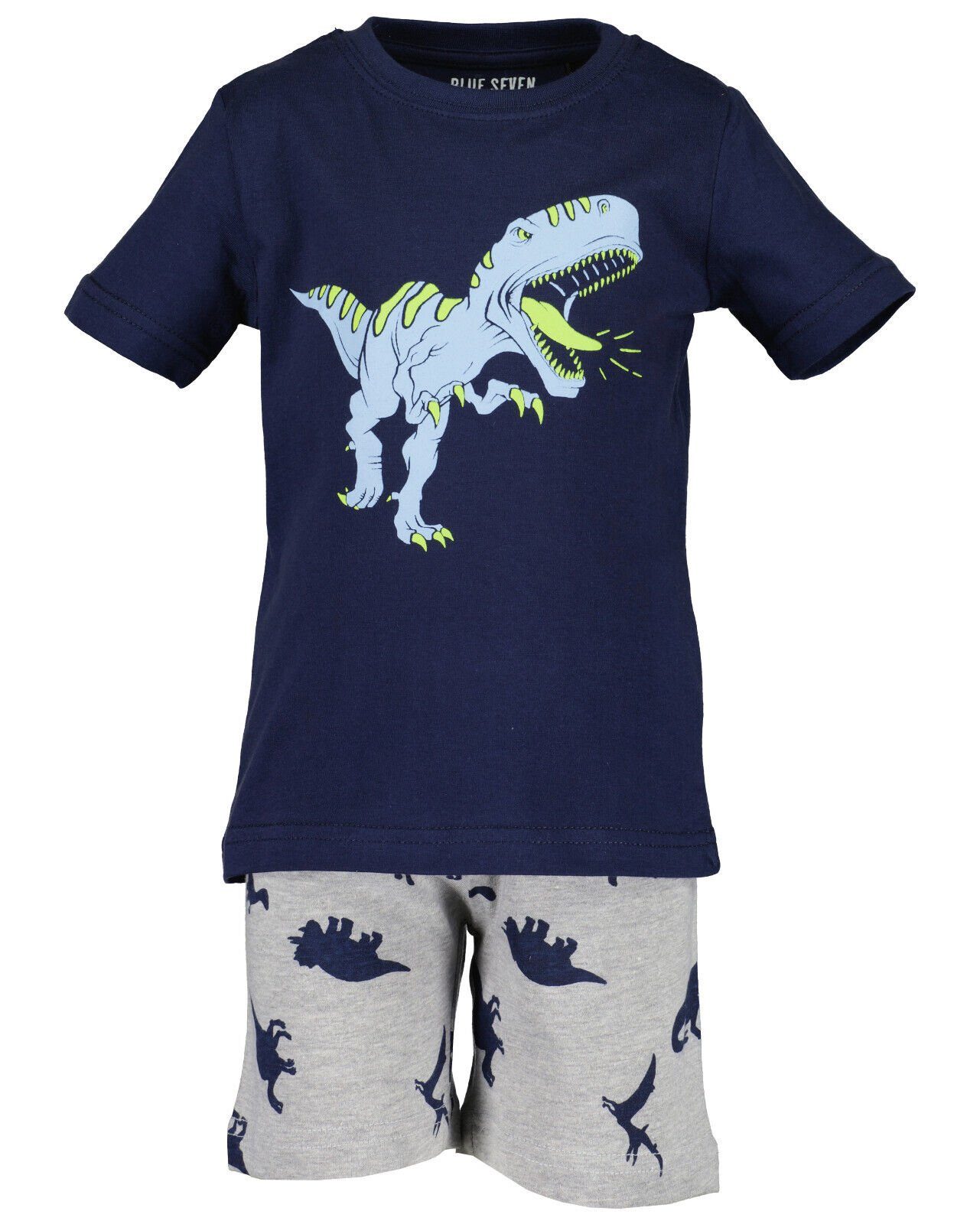 Blue Schlafanzug Jungen Pyjama Schlafanzug Seven® Dinos Seven Blue