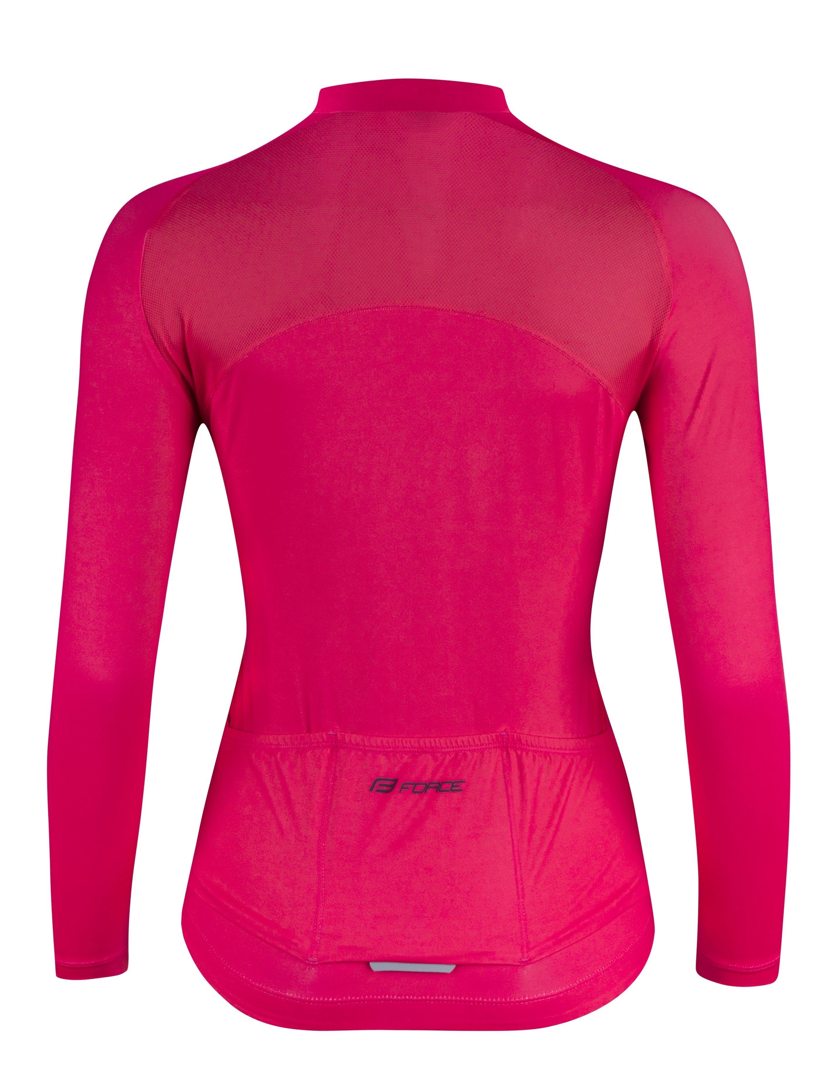 FORCE Radtrikot Jersey FORCE CHARM Lady langarm pink %%% günstig online kaufen