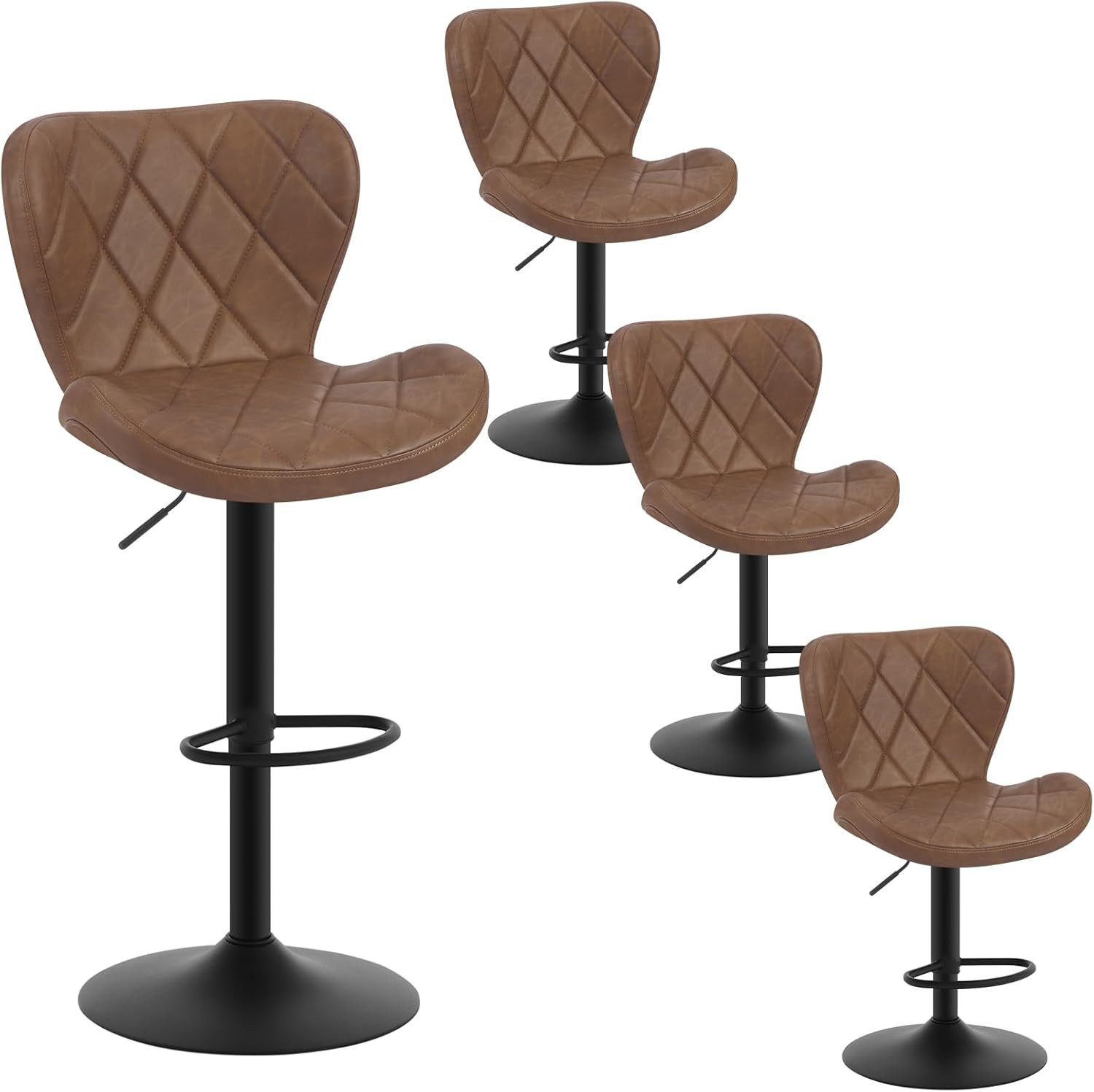 Woltu Barhocker (4 St), höhenverstellbar, Drehhocker günstig online kaufen