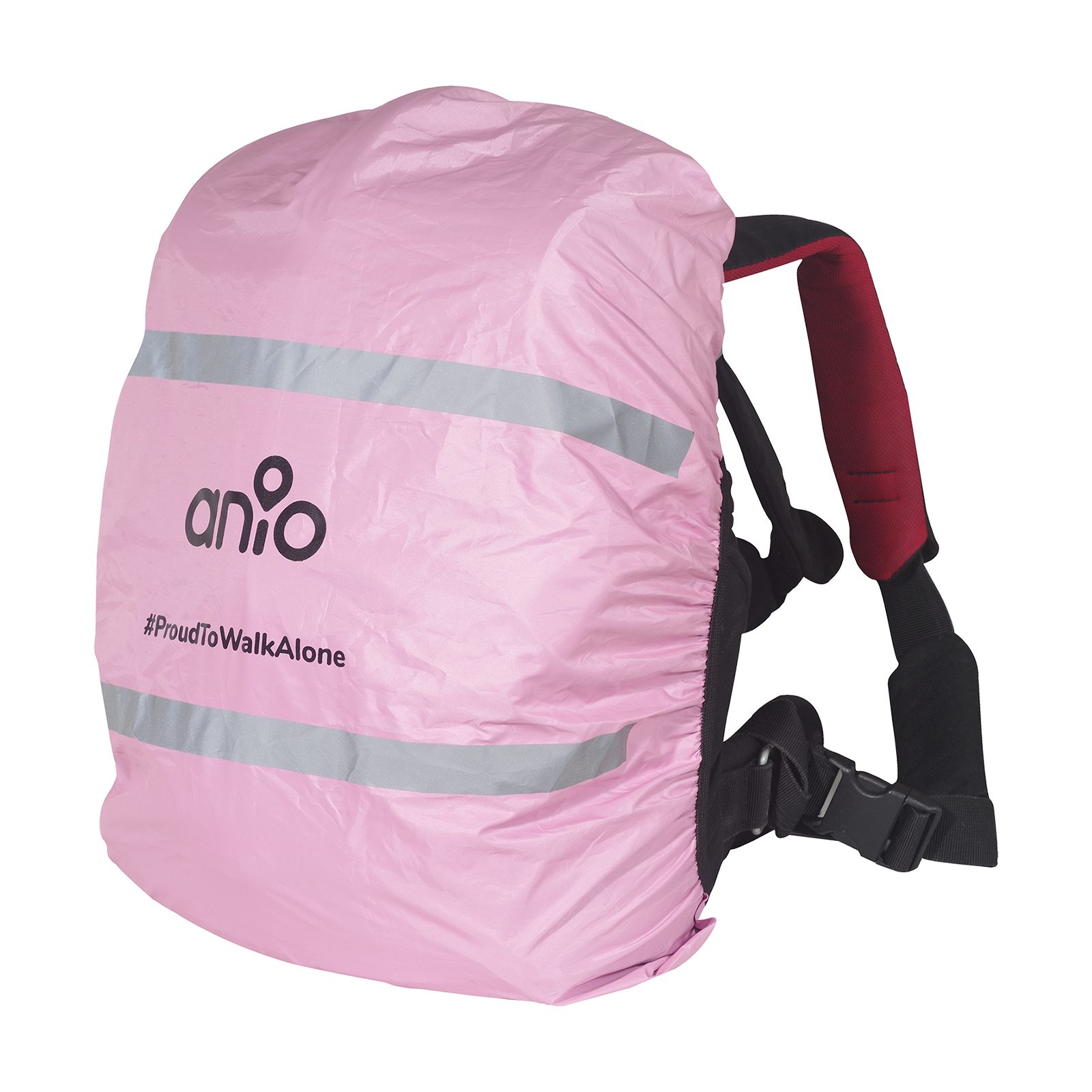 ANIO Smartwatch-Hülle Regenschutz für Schulrucksack, Rucksackschutz mit Reflektoren, 2 Reflektorstreifen, elastischer Saum