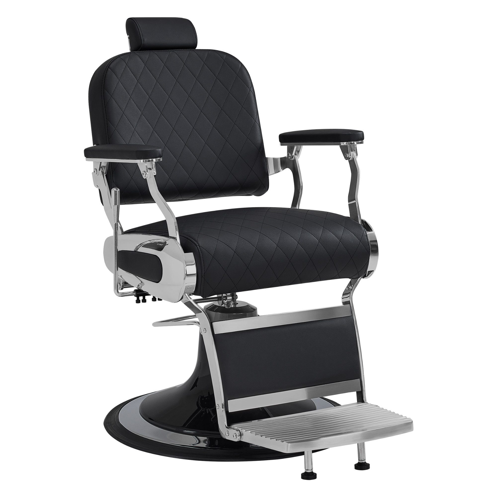 Barberpub Stuhl Barberpub Friseurstuhl mit Kopfstütze 3855, Höhenverstellbar