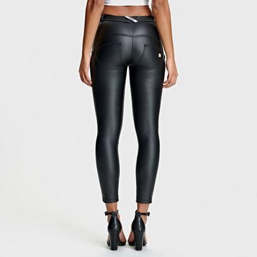 Freddy Jeggings Freddy WR.UP Push-Up Hose Vegan Leather 7/8 Regular High Waist schwarz