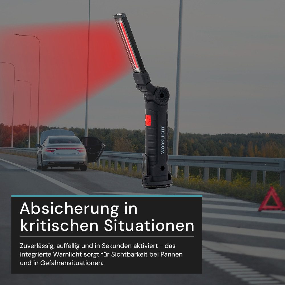 LUXULA LED Arbeitsleuchte LUXULA Arbeitsleuchte 3 W 6000 K Tageslichtweiß Schwarz, Tageslichtweiß