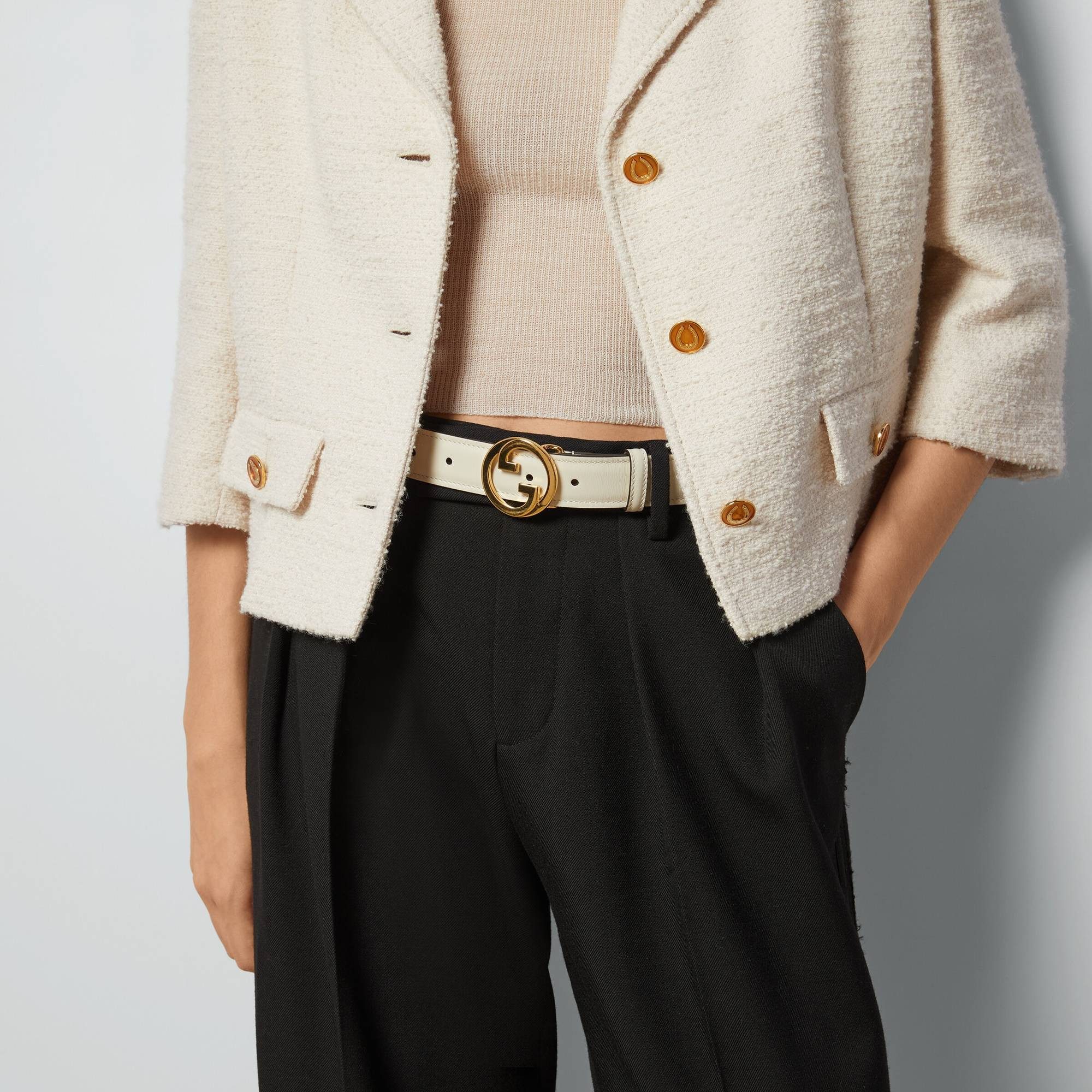 GUCCI Ledergürtel Gucci Blondie Belt