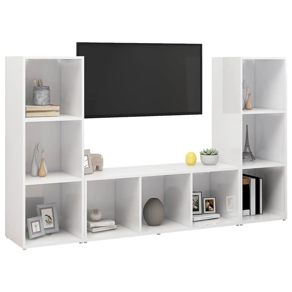 vidaXL TV-Schrank TV-Schränke 3 Stk. Weiß günstig online kaufen