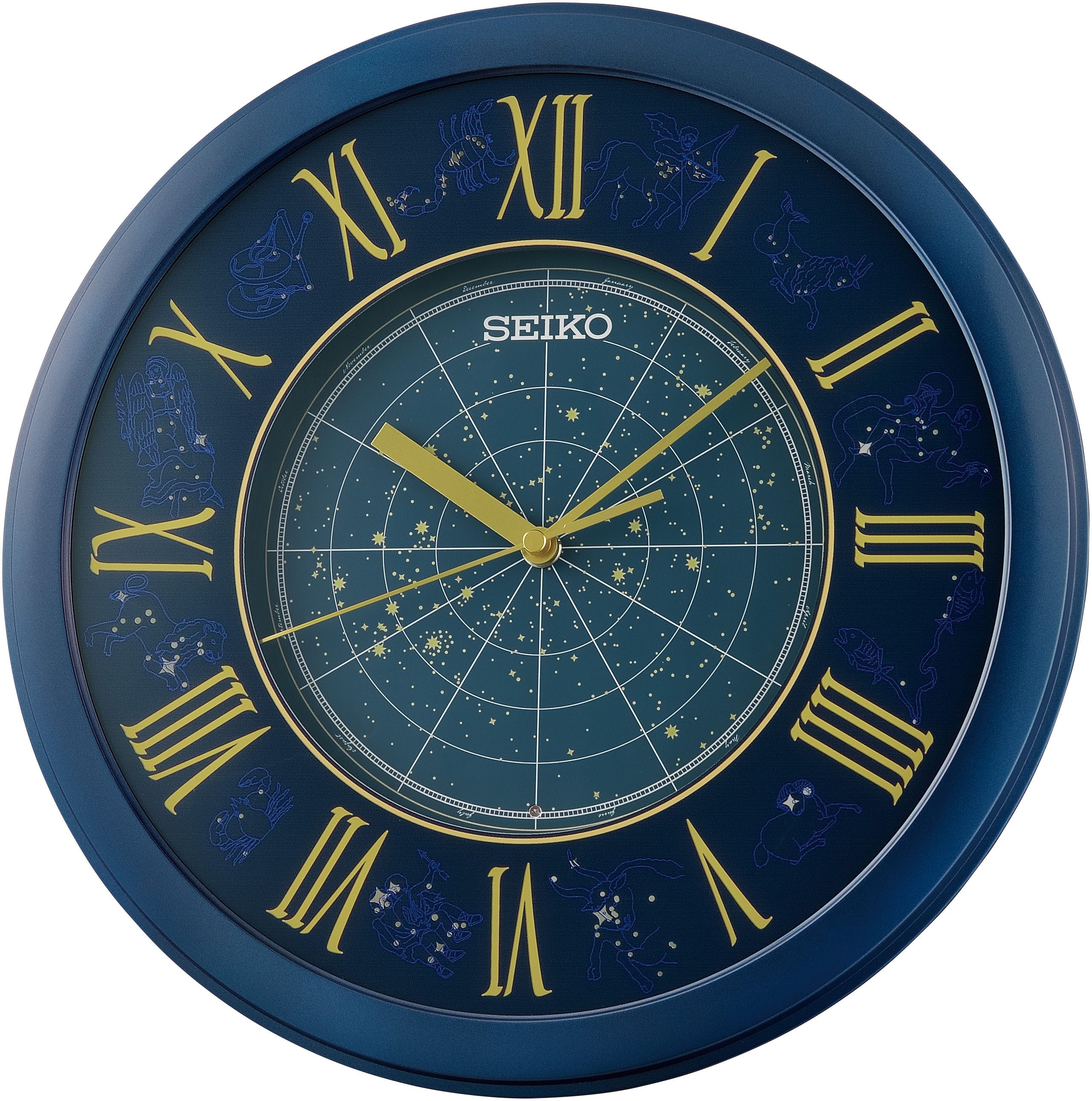 Seiko Wanduhr (Quarzuhr,leuchtendes Zifferblatt,Wohnzimmer,Küche, Esszimmer günstig online kaufen