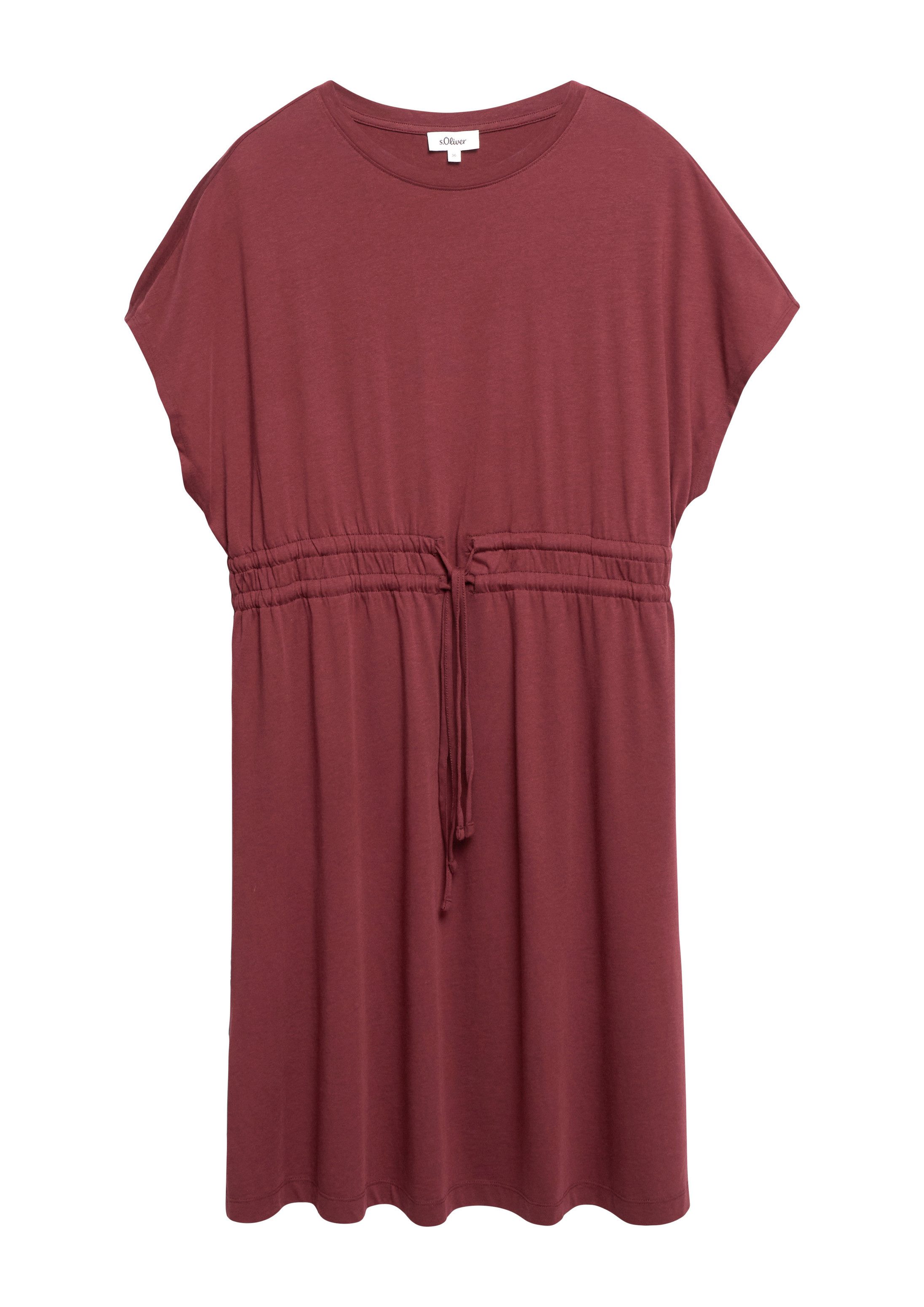 s.Oliver Minikleid Kleid Jersey-Kleid mit Tunnelzug