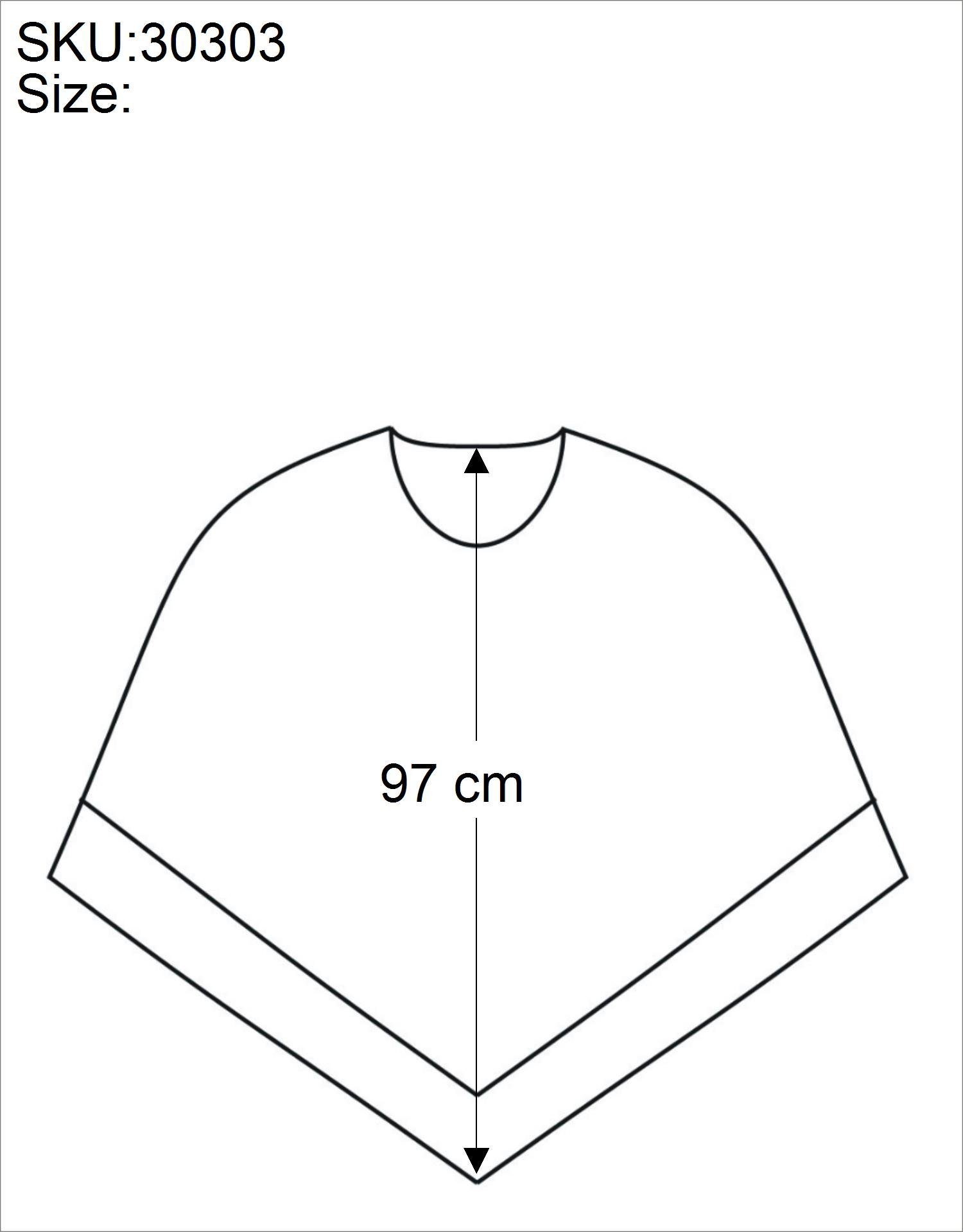 Guru-Shop Strickjacke Unisex Poncho Hippie chic, Andenponcho mit.. alternative Bekleidung – Bild 3 von 3