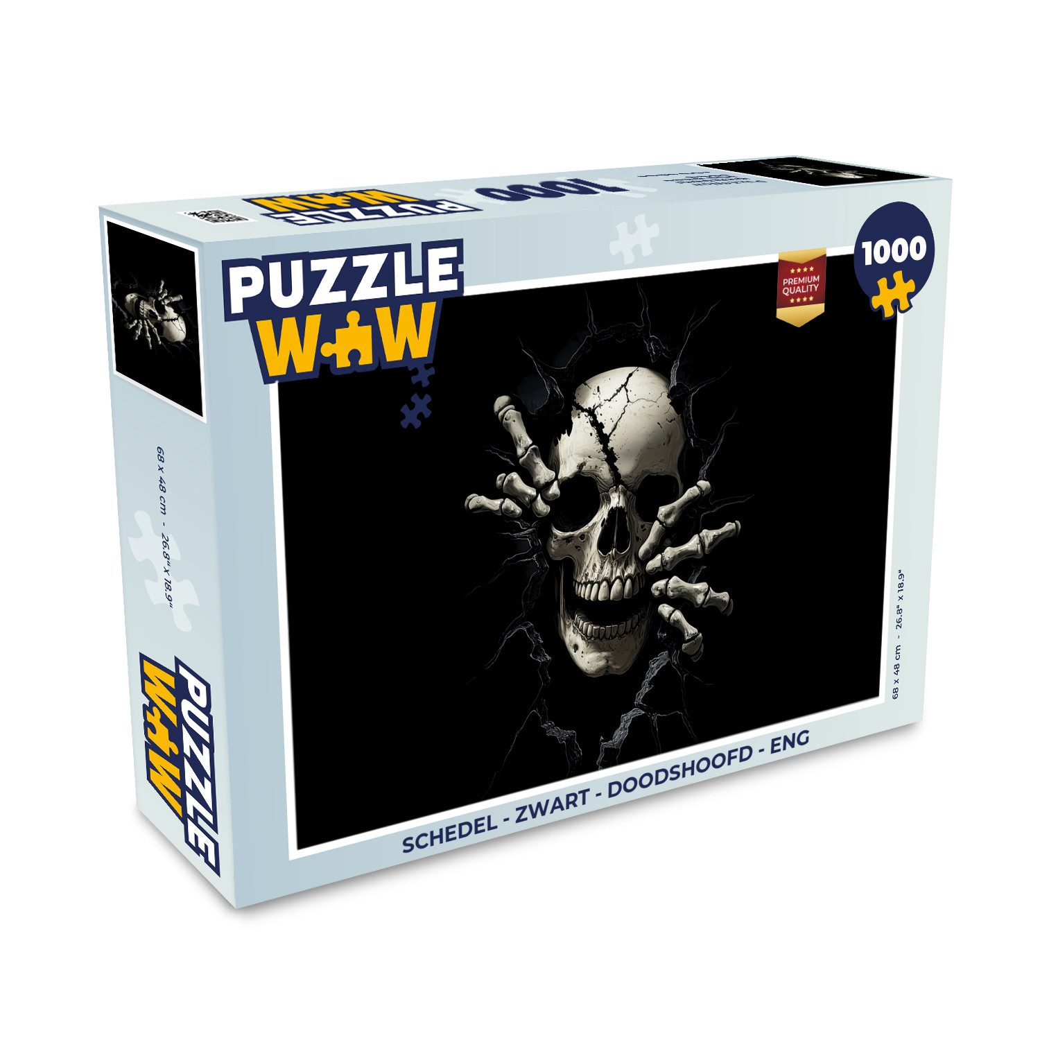 MuchoWow Puzzle Totenkopf - Schwarz - günstig online kaufen