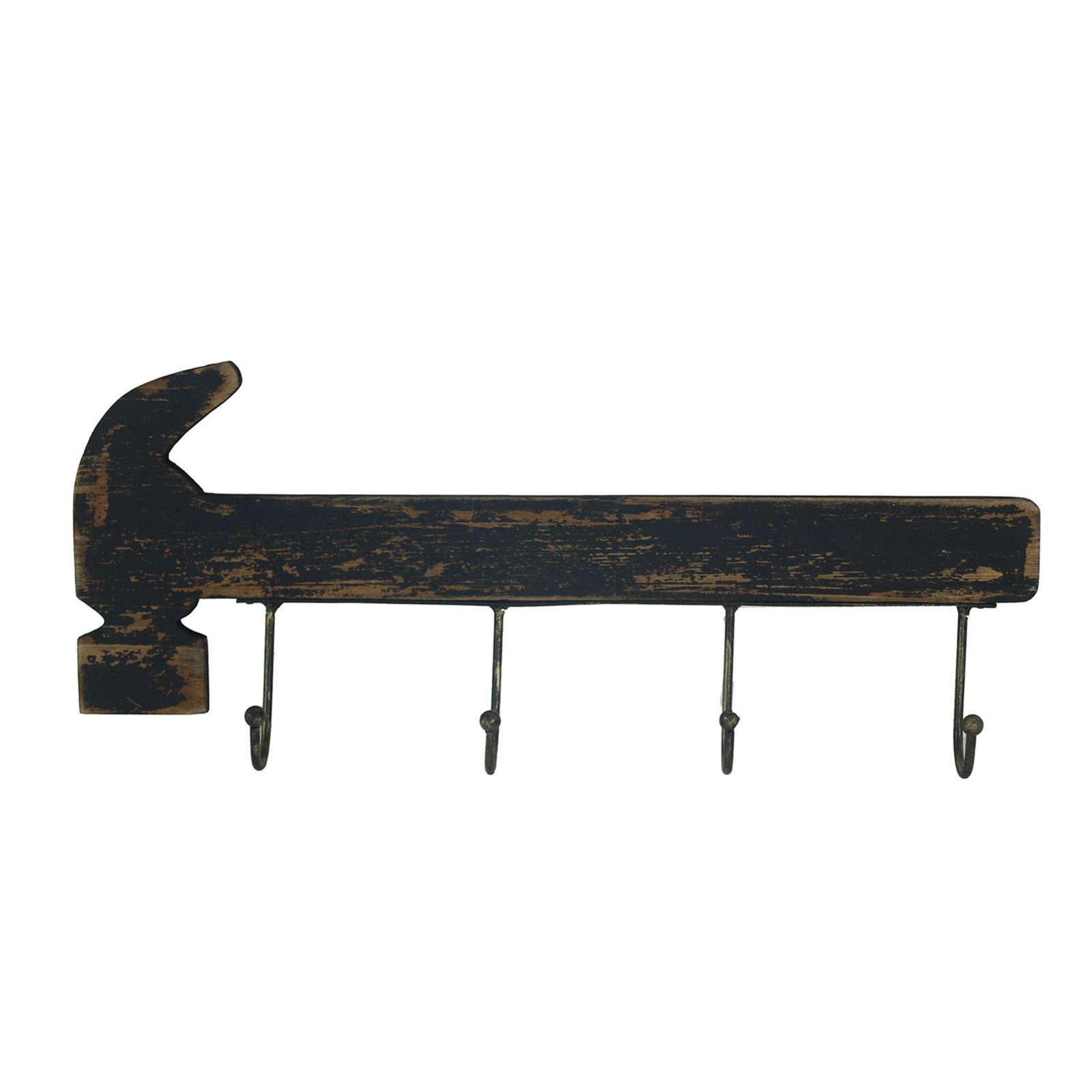 HTI-Living Schlüsselbrett Schlüsselbrett Shabby Look Hammer, (Stück, 1 St., 1 Schlüsselbrett ohne Dekoration), Hakenleiste Kleiderhaken