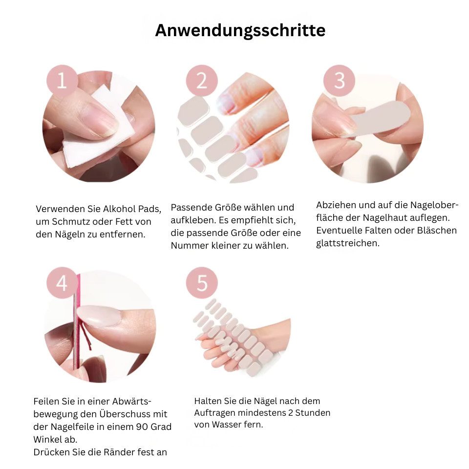 Rötting Design Kunstfingernägel 22 Gel Nails Strips, Kunstnägel, Nagelsticker, Farbe: Scarlet rot, Saloon Qualität, Will be happy with NAILS for you LIFE, verändere Deine Nägel wann Du willst, Easy-to-use