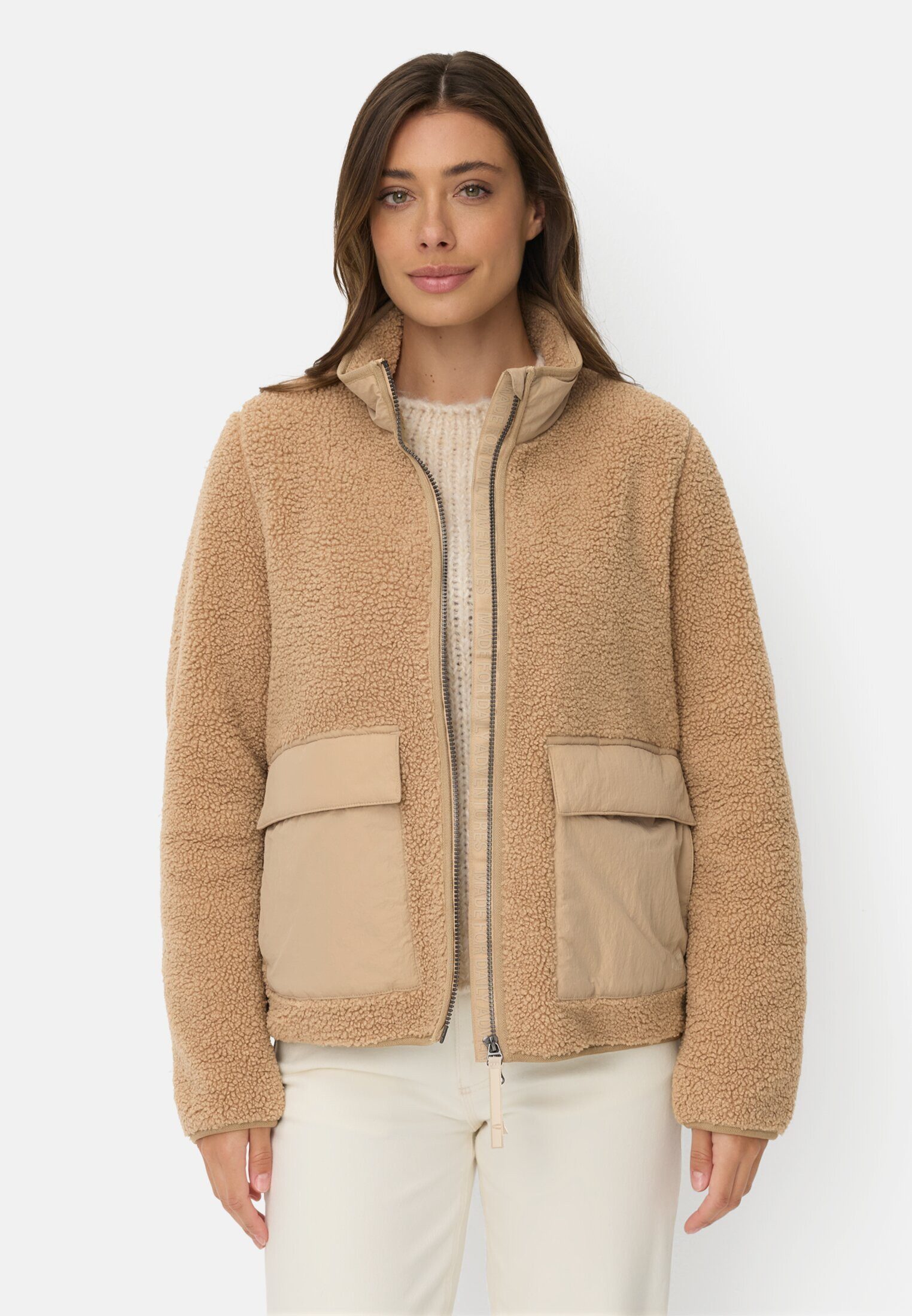 camel active Kurzjacke mit Innentasche Langarm