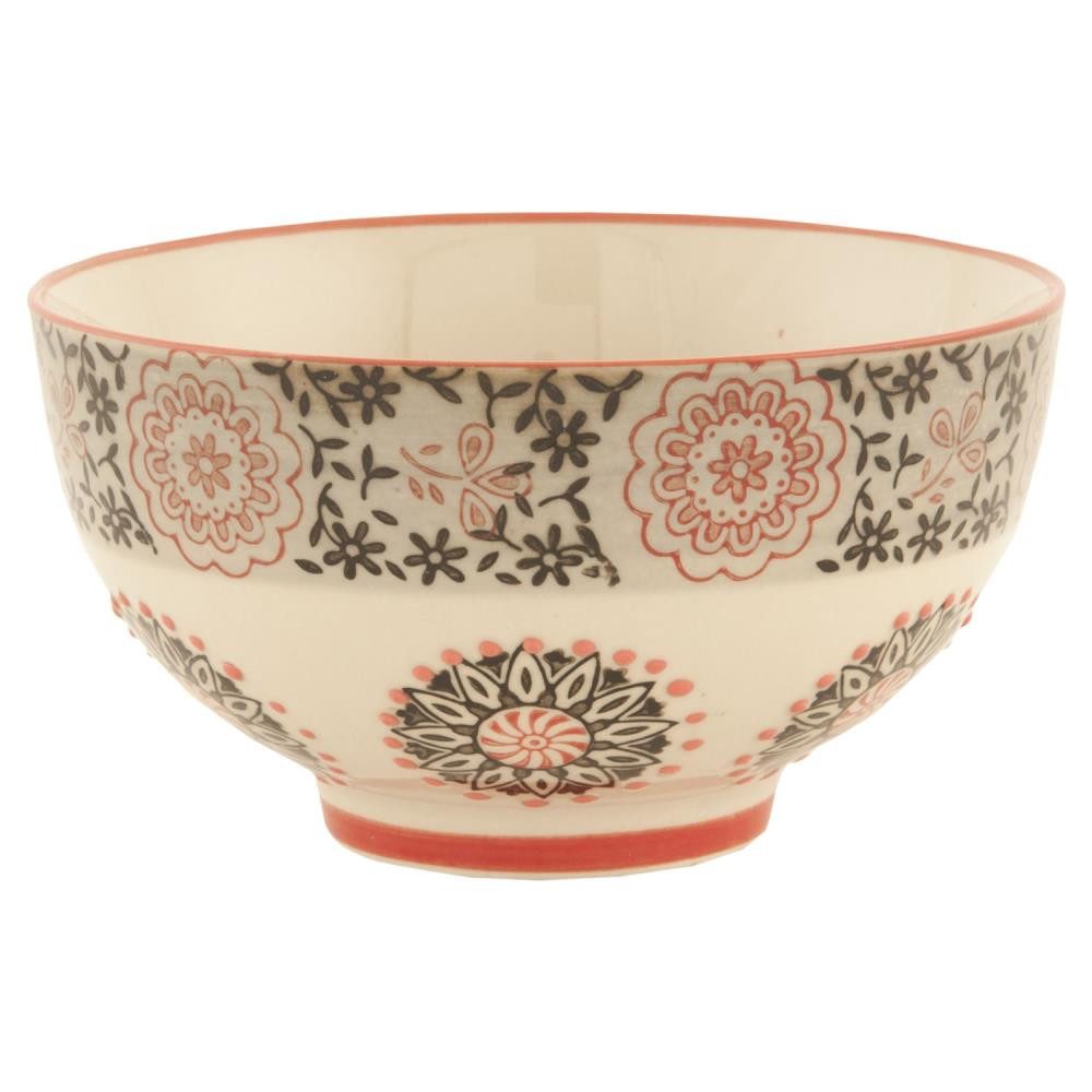 Clayre & Eef Müslischale Creme, Durchmesser 13 cm, Keramik