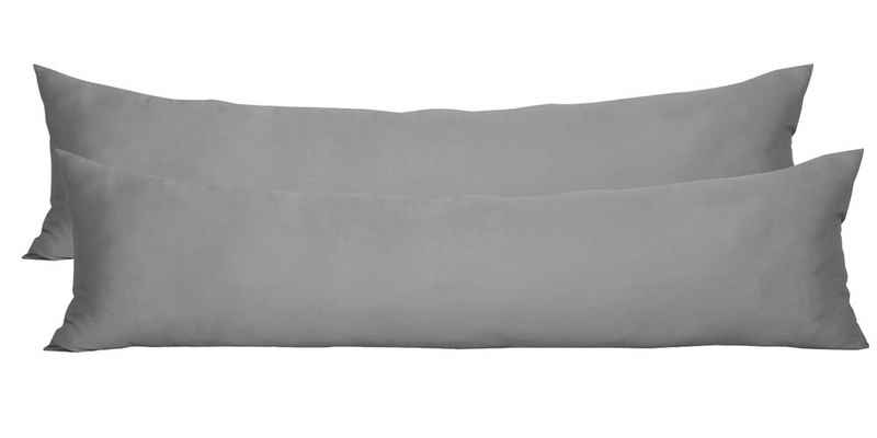 Kissenbezüge, Woltu (2 Stück), 100% Baumwolle mit Reissverschluss, 40x145 cm