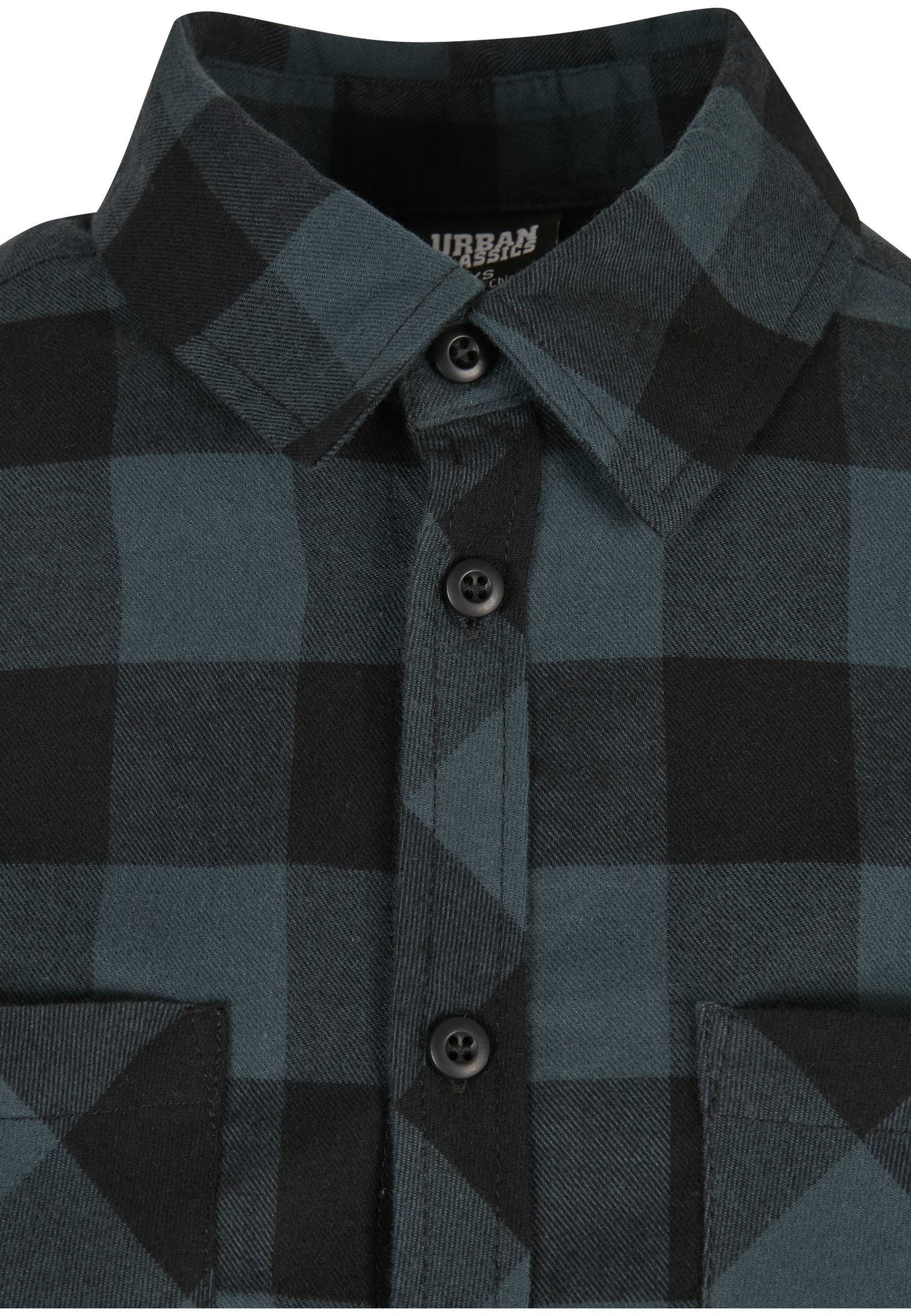 URBAN CLASSICS Langarmhemd Urban Classics Damen Ladies Turnup Checked Flanell Shirt (1-tlg)