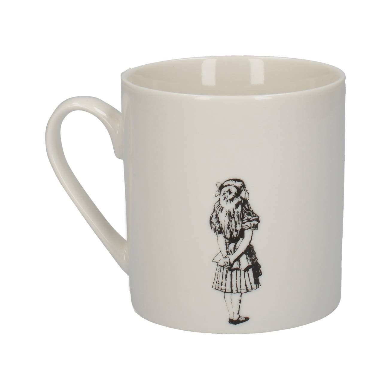 Creative Tops Tasse Alice in Wonderland, Porzellan, Höhe: 11cm, Farbe: Weiß, Motiv: Alice